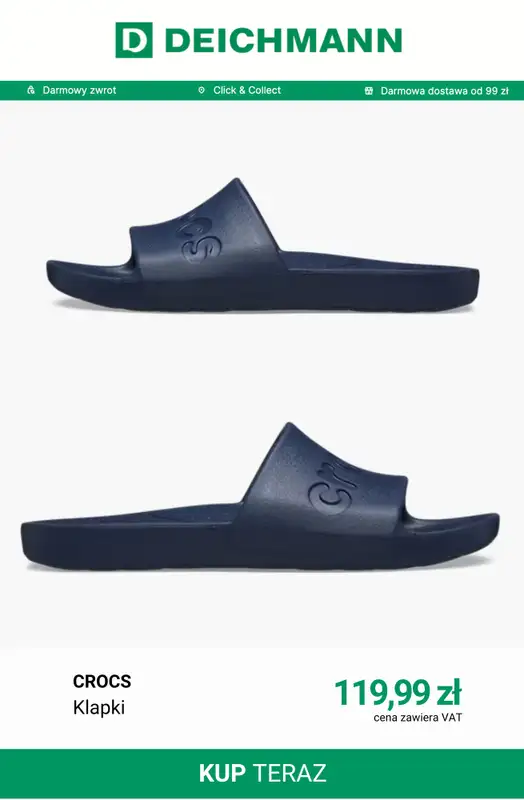 Deichmann - gazetka promocyjna Klapki męskie od soboty 08.08  - strona 3
