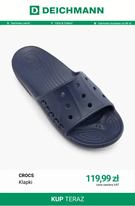 Deichmann - gazetka promocyjna Klapki męskie od soboty 08.08  - strona 4
