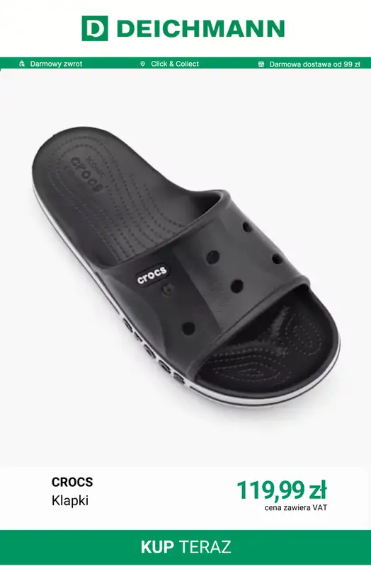 Deichmann - gazetka promocyjna Klapki męskie od soboty 08.08  - strona 2