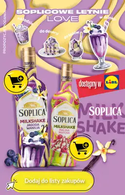 Lidl - gazetka promocyjna Soplica - odkryj smaki lata w Lidlu od soboty 08.08 do piątku 14.08