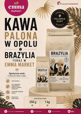 emma MARKET - gazetka promocyjna Kawa palona od piątku 07.08 do poniedziałku 31.08