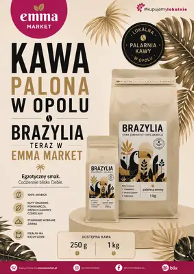 emma MARKET - gazetka promocyjna Kawa palona od piątku 07.08 do poniedziałku 31.08