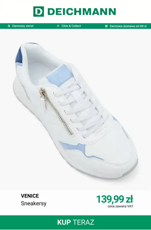 Deichmann - gazetka promocyjna Sneakersy damskie retro od niedzieli 09.08  - strona 7