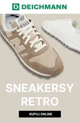 Deichmann - gazetka promocyjna Sneakersy damskie retro od niedzieli 09.08 