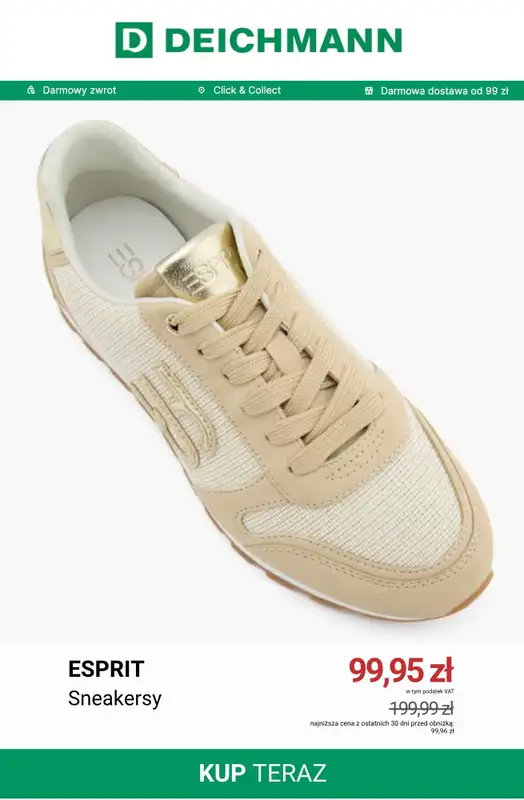 Deichmann - gazetka promocyjna Sneakersy damskie retro od niedzieli 09.08  - strona 3