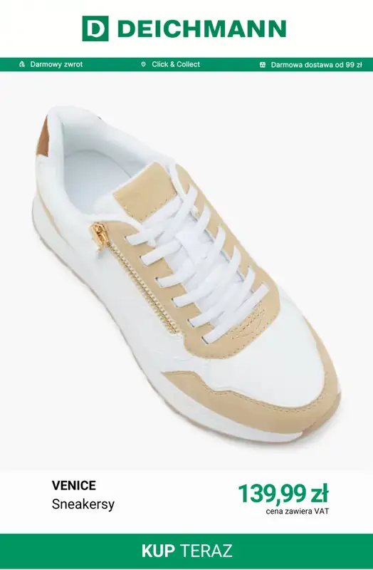 Deichmann - gazetka promocyjna Sneakersy damskie retro od niedzieli 09.08  - strona 5
