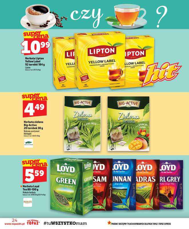 TOPAZ - gazetka promocyjna Gazetka od czwartku 13.08 do środy 19.08 - strona 24