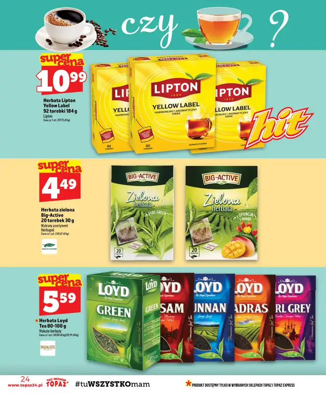 TOPAZ - gazetka promocyjna Gazetka od czwartku 13.08 do środy 19.08 - strona 24