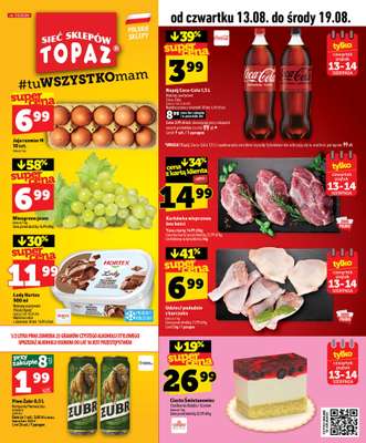 TOPAZ - gazetka promocyjna Gazetka od czwartku 13.08 do środy 19.08