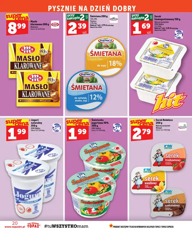 TOPAZ - gazetka promocyjna Gazetka od czwartku 13.08 do środy 19.08 - strona 20