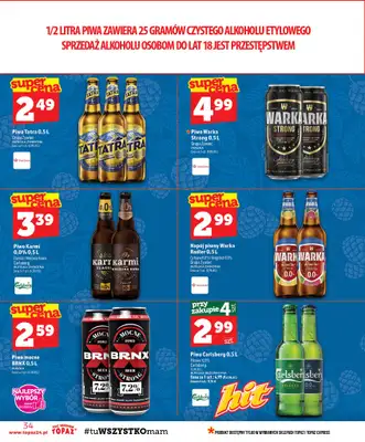 TOPAZ - gazetka promocyjna Gazetka od czwartku 13.08 do środy 19.08 - strona 34