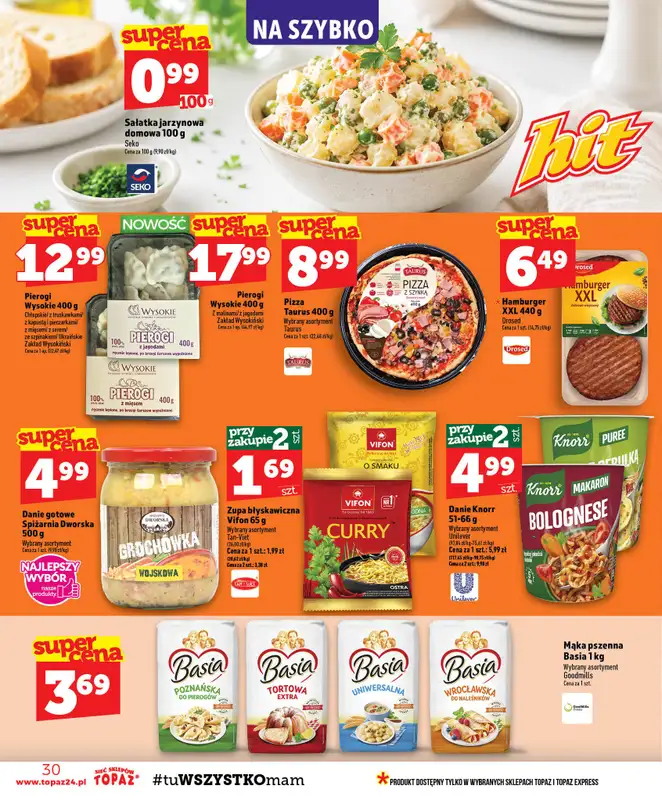 TOPAZ - gazetka promocyjna Gazetka od czwartku 13.08 do środy 19.08 - strona 30