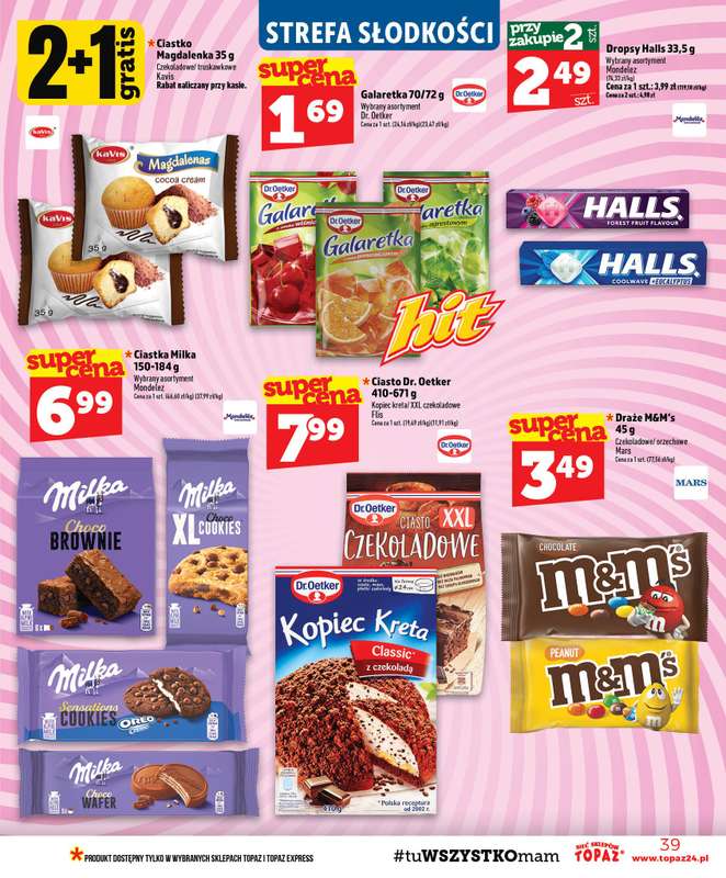 TOPAZ - gazetka promocyjna Gazetka od czwartku 13.08 do środy 19.08 - strona 39