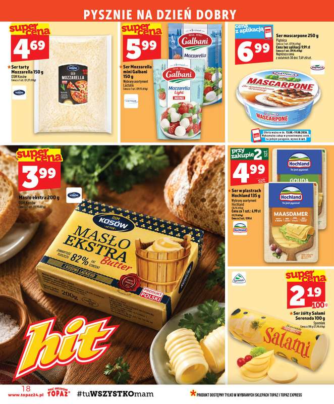TOPAZ - gazetka promocyjna Gazetka od czwartku 13.08 do środy 19.08 - strona 18