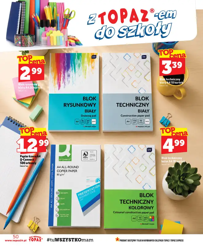 TOPAZ - gazetka promocyjna Gazetka od czwartku 13.08 do środy 19.08 - strona 50