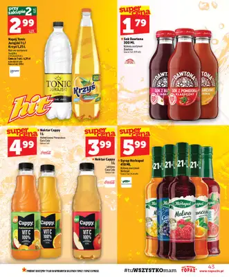 TOPAZ - gazetka promocyjna Gazetka od czwartku 13.08 do środy 19.08 - strona 43