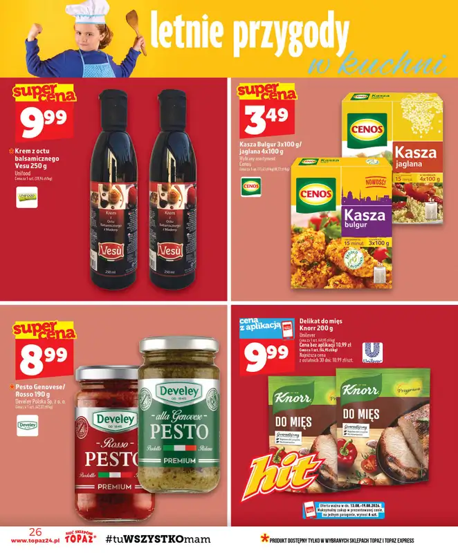 TOPAZ - gazetka promocyjna Gazetka od czwartku 13.08 do środy 19.08 - strona 26