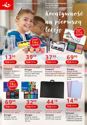 Poczta Polska - gazetka promocyjna Gazetka od poniedziałku 10.08 do niedzieli 23.08