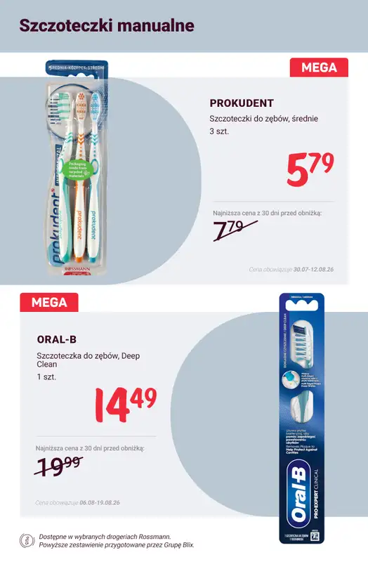 Rossmann - gazetka promocyjna Higiena jamy ustnej - super okazje! od soboty 08.08 do środy 12.08 - strona 4