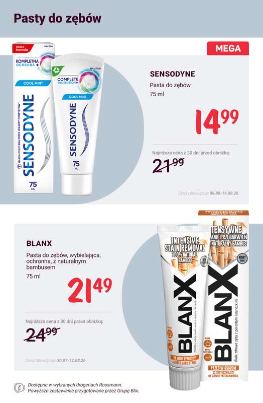Rossmann - gazetka promocyjna Higiena jamy ustnej - super okazje! od soboty 08.08 do środy 12.08 - strona 6
