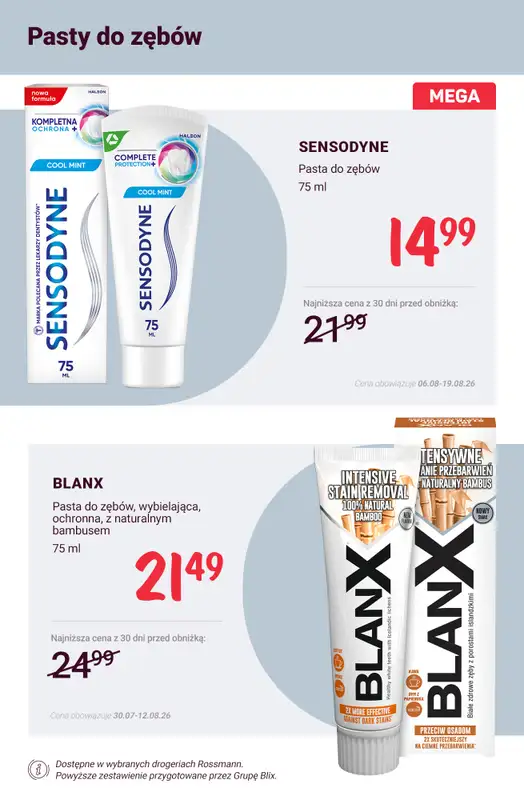 Rossmann - gazetka promocyjna Higiena jamy ustnej - super okazje! od soboty 08.08 do środy 12.08 - strona 6