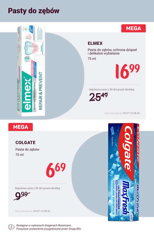 Rossmann - gazetka promocyjna Higiena jamy ustnej - super okazje! od soboty 08.08 do środy 12.08 - strona 2