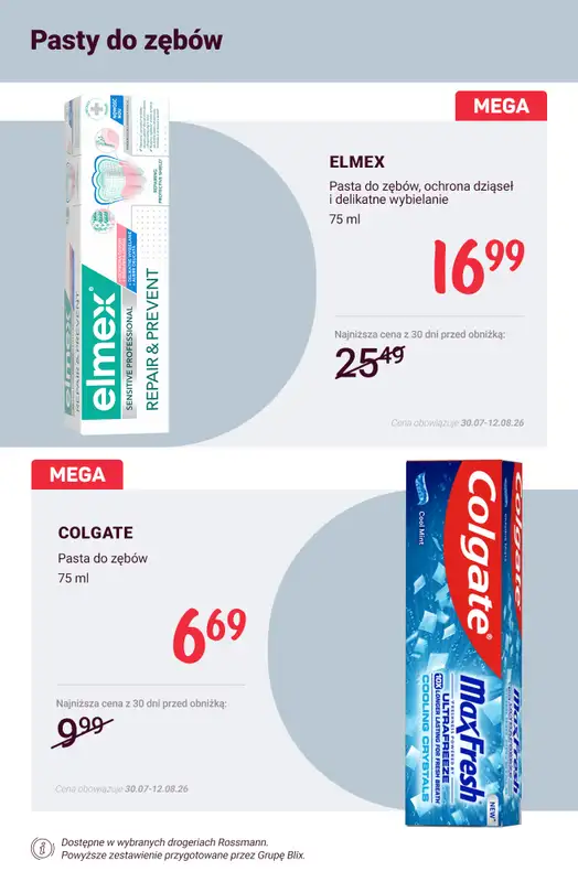 Rossmann - gazetka promocyjna Higiena jamy ustnej - super okazje! od soboty 08.08 do środy 12.08 - strona 2
