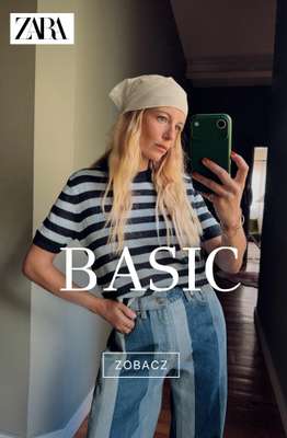 Zara - gazetka promocyjna Odzież basic od piątku 07.08 