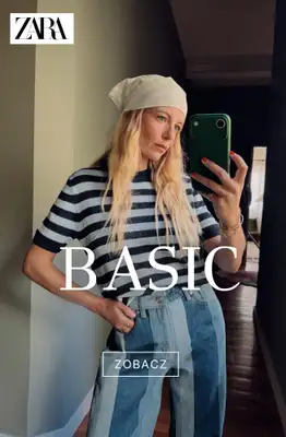 Zara - gazetka promocyjna Odzież basic od piątku 07.08 