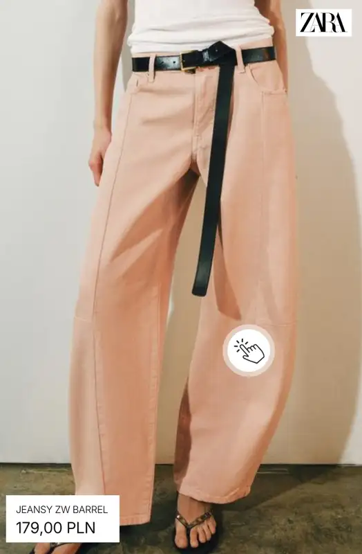 Zara - gazetka promocyjna Jeansy balloon i barrel od niedzieli 09.08  - strona 2