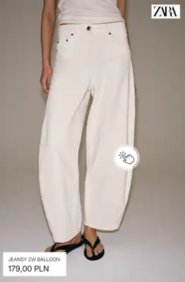 Zara - gazetka promocyjna Jeansy balloon i barrel od niedzieli 09.08  - strona 4