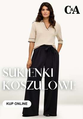 C&A - gazetka promocyjna Sukienki koszulowe od piątku 07.08 