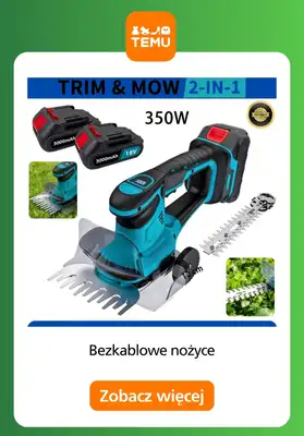 Temu - gazetka promocyjna Elektrorzędzia do ogrodu od piątku 07.08  - strona 9