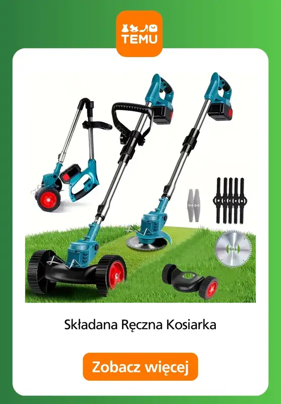 Temu - gazetka promocyjna Elektrorzędzia do ogrodu od piątku 07.08  - strona 3