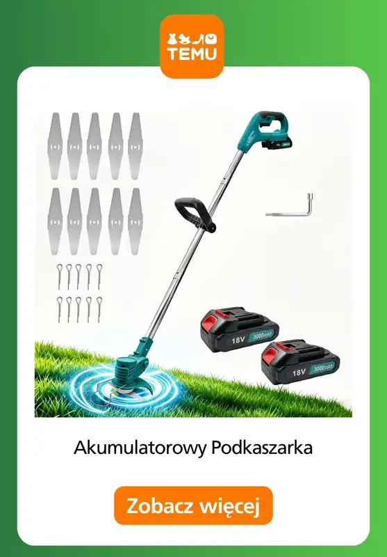 Temu - gazetka promocyjna Elektrorzędzia do ogrodu od piątku 07.08  - strona 4