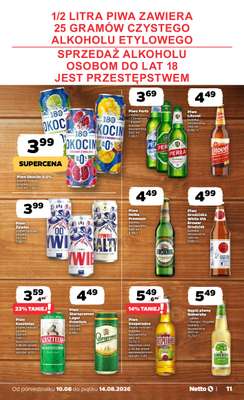 Netto - gazetka promocyjna Gazetka Spożywcza od poniedziałku 10.08 do piątku 14.08 - strona 11