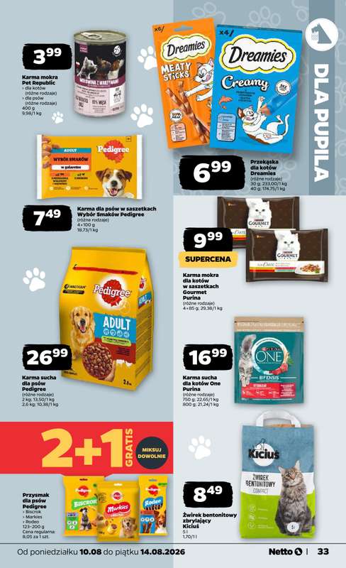 Netto - gazetka promocyjna Gazetka Spożywcza od poniedziałku 10.08 do piątku 14.08 - strona 33
