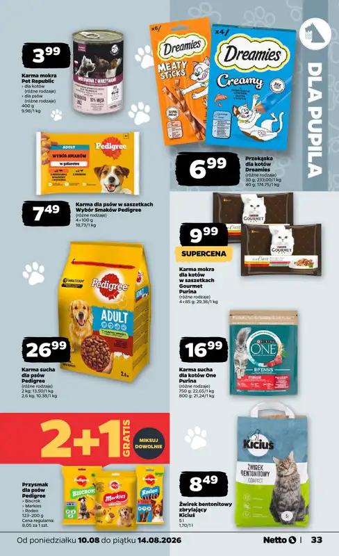 Netto - gazetka promocyjna Gazetka Spożywcza od poniedziałku 10.08 do piątku 14.08 - strona 33