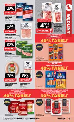 Netto - gazetka promocyjna Gazetka Spożywcza od poniedziałku 10.08 do piątku 14.08 - strona 19
