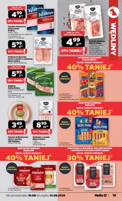 Netto - gazetka promocyjna Gazetka Spożywcza od poniedziałku 10.08 do piątku 14.08 - strona 19