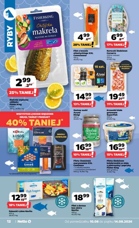 Netto - gazetka promocyjna Gazetka Spożywcza od poniedziałku 10.08 do piątku 14.08 - strona 12