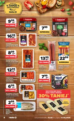Netto - gazetka promocyjna Gazetka Spożywcza od poniedziałku 10.08 do piątku 14.08 - strona 8