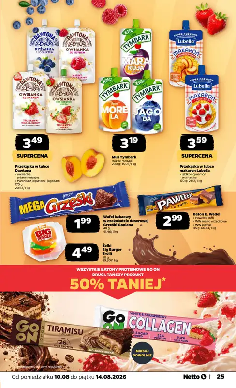 Netto - gazetka promocyjna Gazetka Spożywcza od poniedziałku 10.08 do piątku 14.08 - strona 25