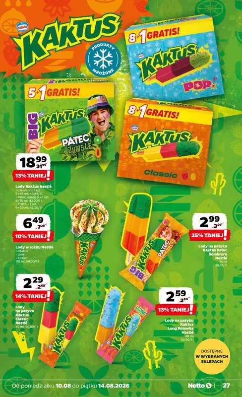 Netto - gazetka promocyjna Gazetka Spożywcza od poniedziałku 10.08 do piątku 14.08 - strona 27