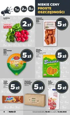 Netto - gazetka promocyjna Gazetka Spożywcza od poniedziałku 10.08 do piątku 14.08 - strona 4