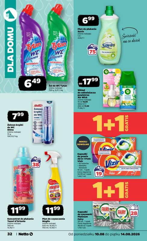 Netto - gazetka promocyjna Gazetka Spożywcza od poniedziałku 10.08 do piątku 14.08 - strona 32