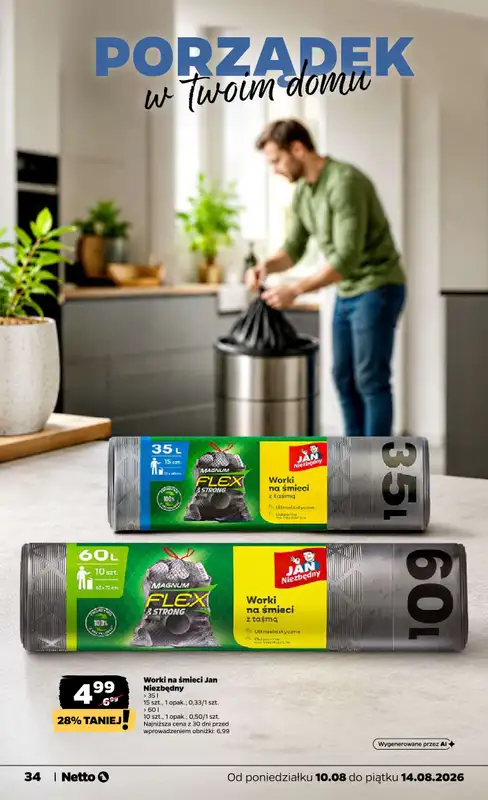 Netto - gazetka promocyjna Gazetka Spożywcza od poniedziałku 10.08 do piątku 14.08 - strona 34