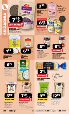Netto - gazetka promocyjna Gazetka Spożywcza od poniedziałku 10.08 do piątku 14.08 - strona 22
