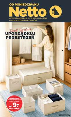 Netto - gazetka promocyjna Inspiracje Tygodnia Uporządkuj przestrzeń  do piątku 14.08
