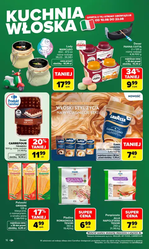 Carrefour - gazetka promocyjna Gazetka Carrefour od poniedziałku od poniedziałku 10.08 do piątku 14.08 - strona 18